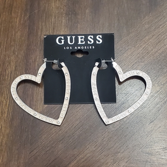Guess Heart Shape Earrings 💓 - Picture 2 of 2